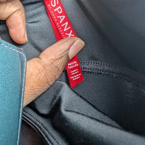 SPANX Black Shiny Leggings High Waist - Picture 3 of 6